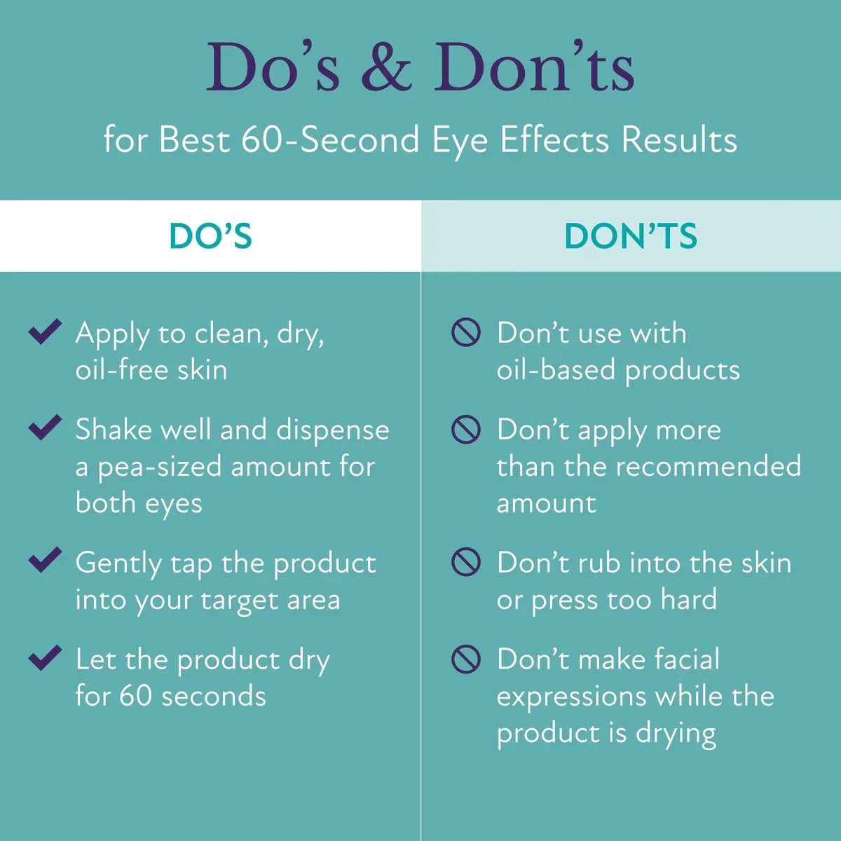 60-Second Eye Effects